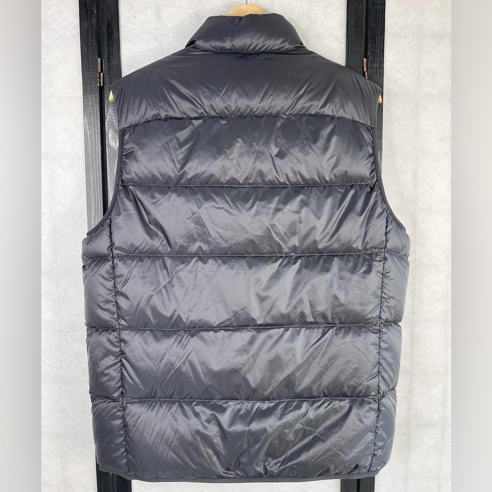 Uniqlo Men's Dark Gray Puffer Vest View 2